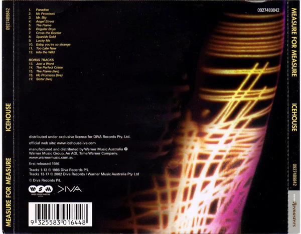 Icehouse - Measure For Measure (CD, Album, RE, RM) - Image 2