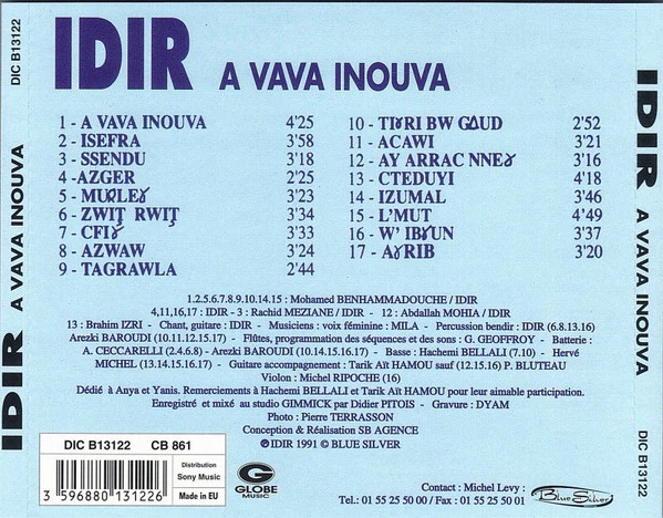 Idir - A Vava Inouva (CD, Comp, RE) - Image 2