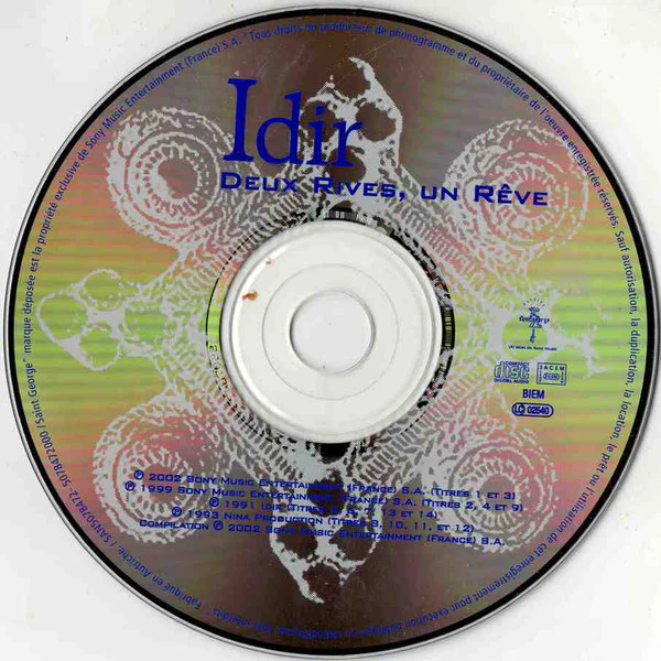 Idir - Deux Rives, Un Rêve (CD, Comp) - Image 3