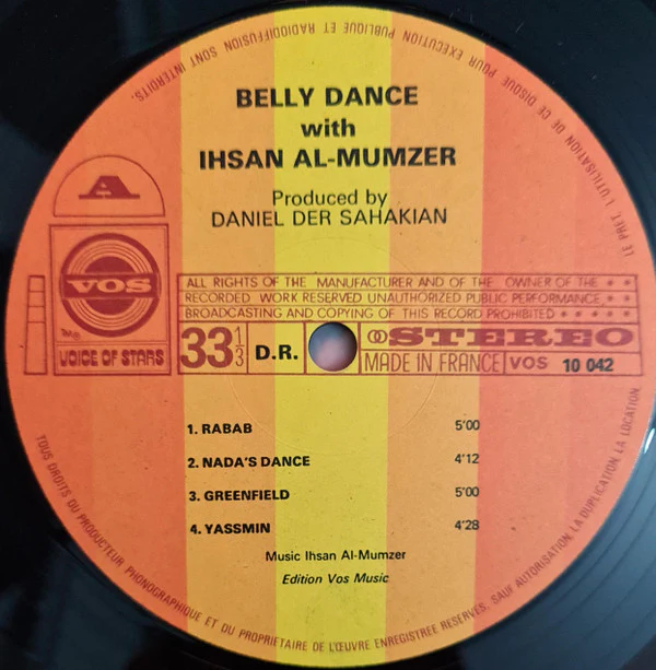 Ihsan Al-Munzer* - Belly Dance (LP) - Image 3