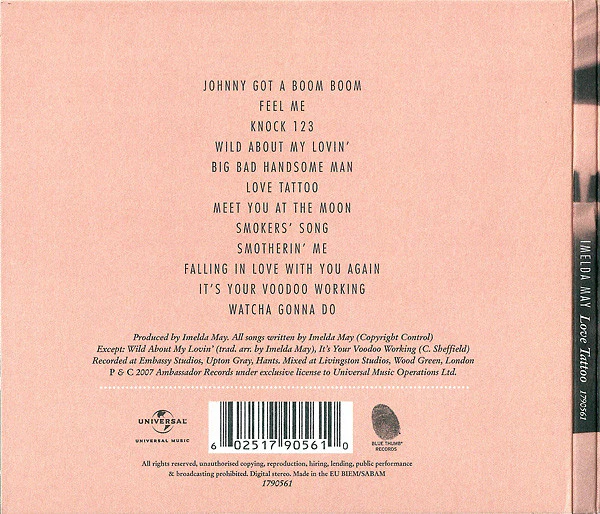 Imelda May - Love Tattoo (CD, Album, Dig) - Image 2