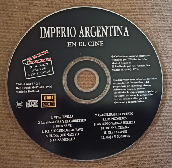 Imperio Argentina - En El Cine (CD, Comp) - Image 5