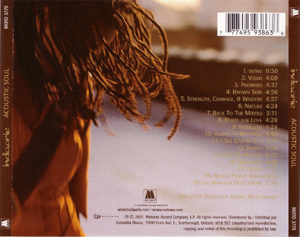 India.Arie - Acoustic Soul (CD, Album, Club) - Image 4