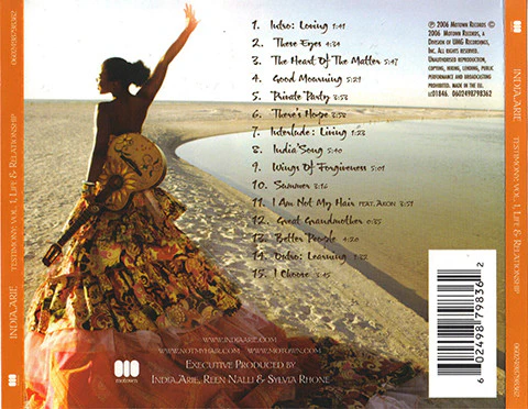 India.Arie - Testimony: Vol. 1, Life & Relationship (CD, Album) - Image 3