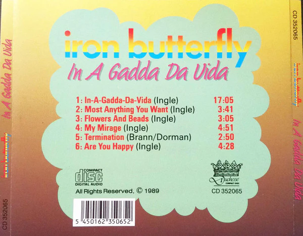 Iron Butterfly - In A Gadda Da Vida (CD, Album, RE) - Image 2