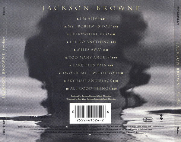 Jackson Browne - I'm Alive (CD, Album) - Image 2