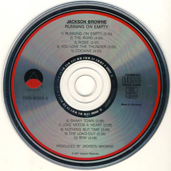 Jackson Browne - Running On Empty (CD, Album, RE) - Image 2