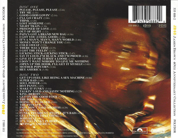 James Brown - 40th Anniversary Collection (2xCD, Comp) - Image 5