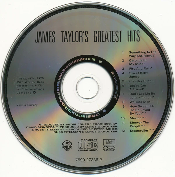James Taylor (2) - Greatest Hits (CD, Comp, RP, Sli) - Image 3