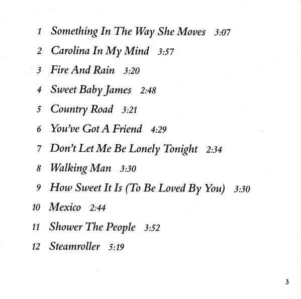 James Taylor (2) - Greatest Hits (CD, Comp, RP, Sli) - Image 5