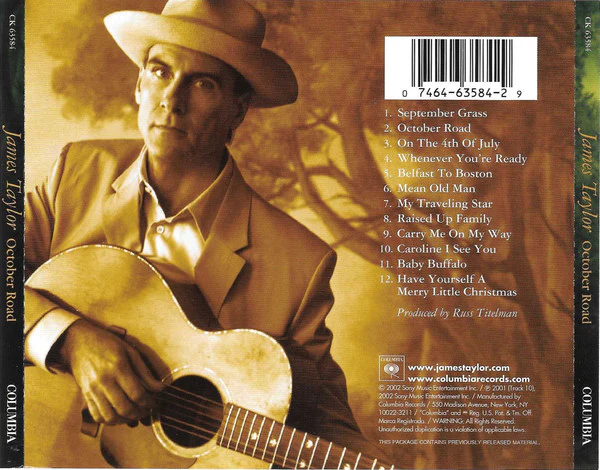 James Taylor (2) - October Road (CD, Album) - Image 2