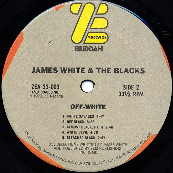 James White & The Blacks - Off White (LP, Album) - Image 4