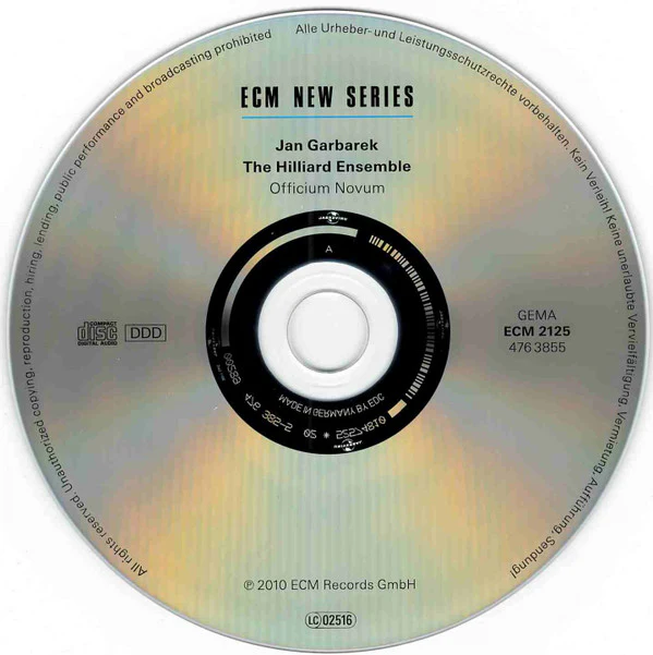 Jan Garbarek / The Hilliard Ensemble - Officium Novum (CD, Album, O-c) - Image 5