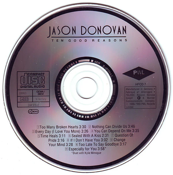 Jason Donovan - Ten Good Reasons (CD, Album) - Image 4