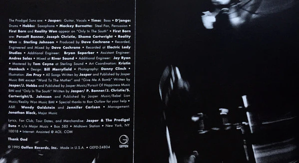 Jasper And The Prodigal Suns - Everything Is Everything (CD, Album) - Image 4
