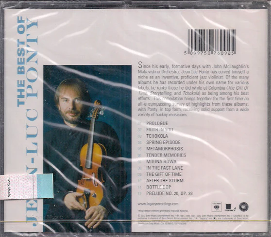 Jean-Luc Ponty - The Best Of Jean-Luc Ponty (CD, Comp) - Image 2