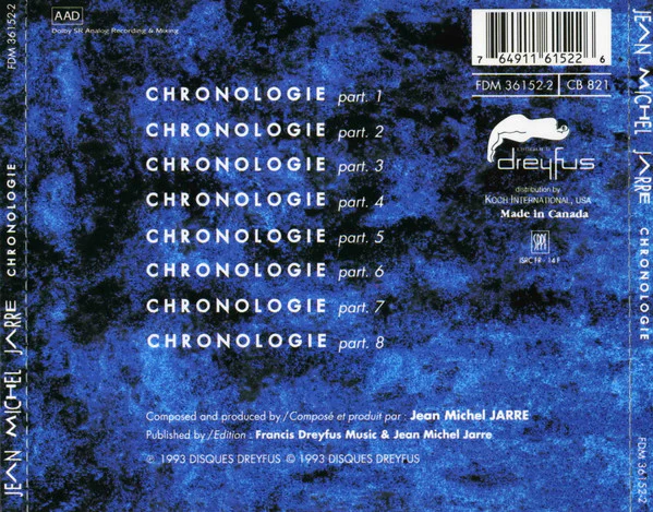 Jean-Michel Jarre - Chronologie (CD, Album) - Image 2