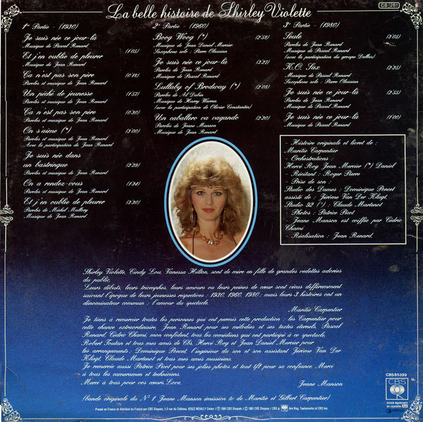 Jeane Manson - La Belle Histoire De Shirley Violette (LP, Album) - Image 4