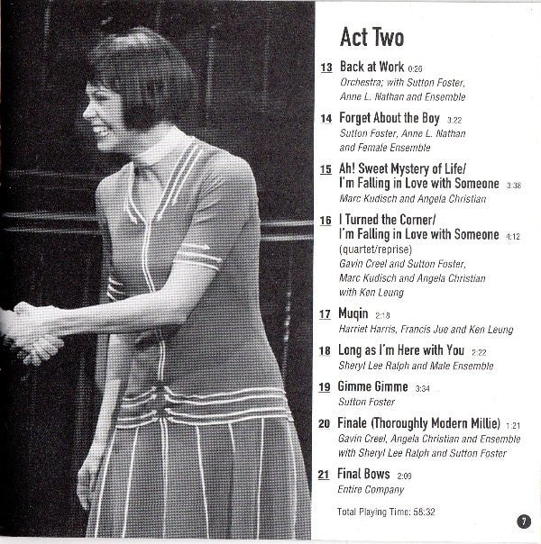 Jeanine Tesori, Dick Scanlan - Thoroughly Modern Millie (Original Broadway Cast Recording) (CD, Album) - Image 3