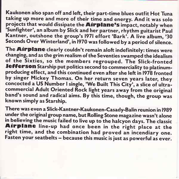 Jefferson Airplane - White Rabbit - Live (CD, Comp) - Image 5