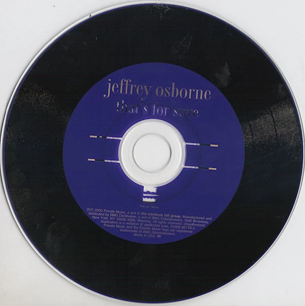 Jeffrey Osborne - That's For Sure (CD, Album) - Image 3