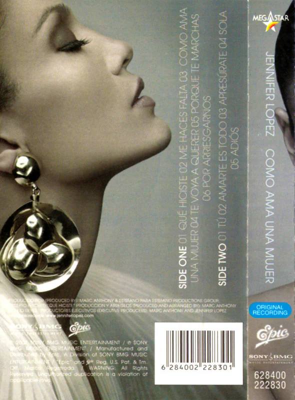 Jennifer Lopez - Como Ama Una Mujer (Cass, Album) - Image 2