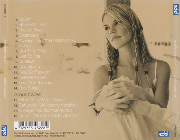 Jennifer Paige - Flowers (The Hits Collection) (CD, Comp + DVD, Comp) - Image 2