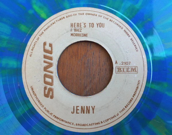 Jenny*, Tony Valiere - Here's To You / Nicolas Et Bart (7", Spl)