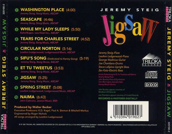Jeremy Steig - Jigsaw (CD, Album) - Image 2