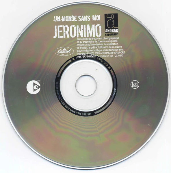 Jeronimo - Un Monde Sans Moi (CD, Album, Copy Prot.) - Image 3