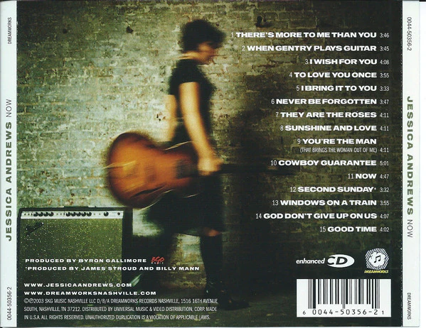 Jessica Andrews - Now (CD, Album, Enh) - Image 2