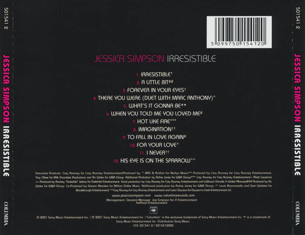 Jessica Simpson - Irresistible (CD, Album) - Image 2