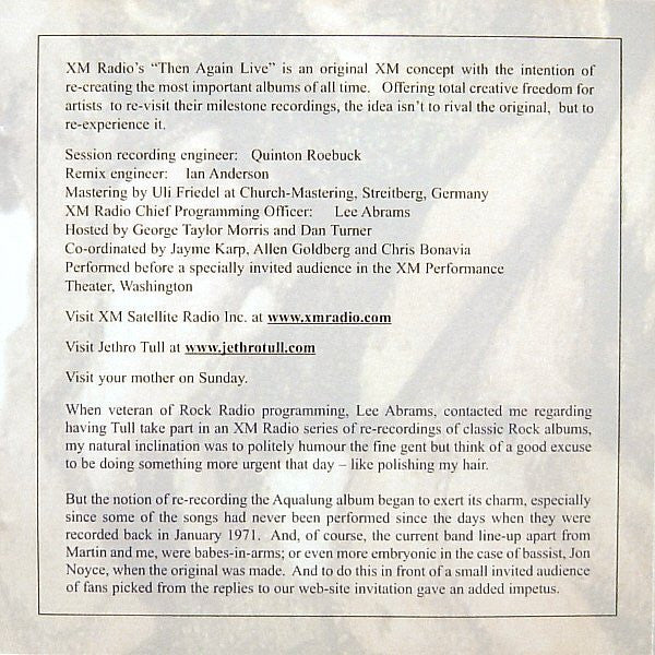 Jethro Tull - Aqualung Live (CD, Album) - Image 5