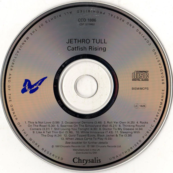 Jethro Tull - Catfish Rising (CD, Album) - Image 3