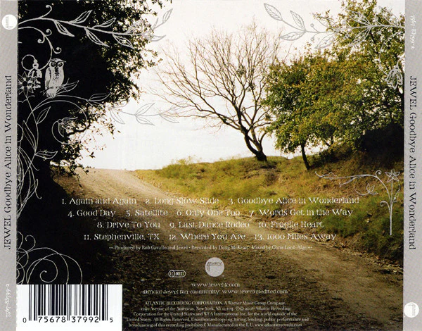 Jewel - Goodbye Alice In Wonderland (CD, Album) - Image 2