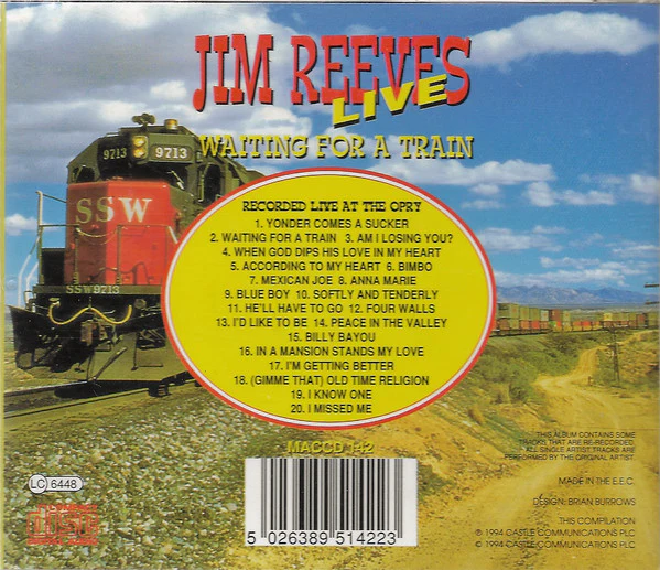 Jim Reeves - Live - Waiting For A Train (CD, Comp) - Image 4