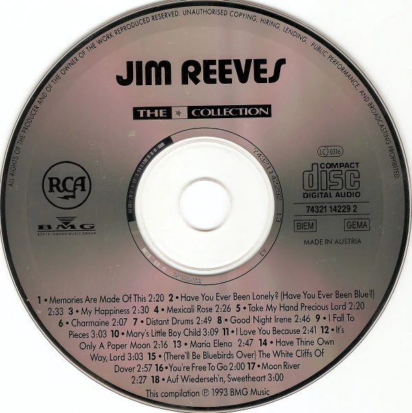 Jim Reeves - The ★ Collection (CD, Comp) - Image 3