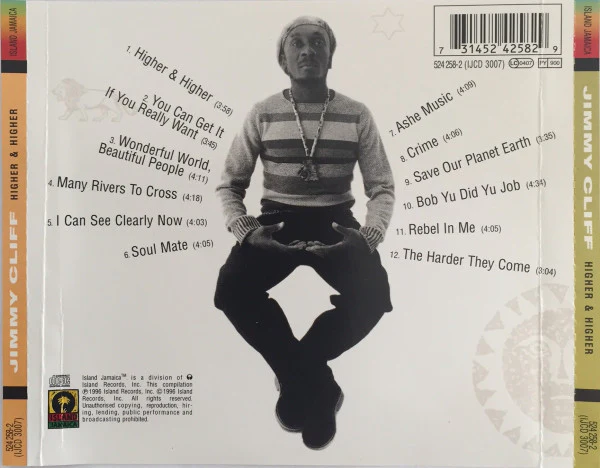 Jimmy Cliff - Higher & Higher (CD, Album) - Image 4