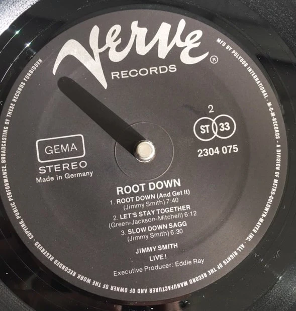 Jimmy Smith - Root Down Live! (LP, Album) - Image 5