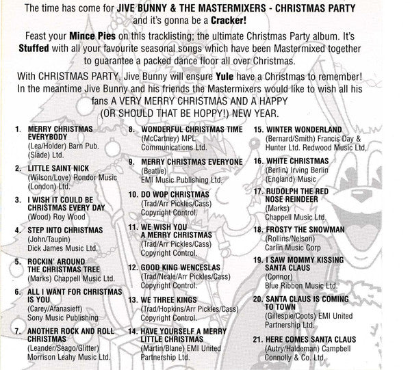 Jive Bunny And The Mastermixers - Christmas Party - 40 Non-Stop Christmas Favourites (CD) - Image 3