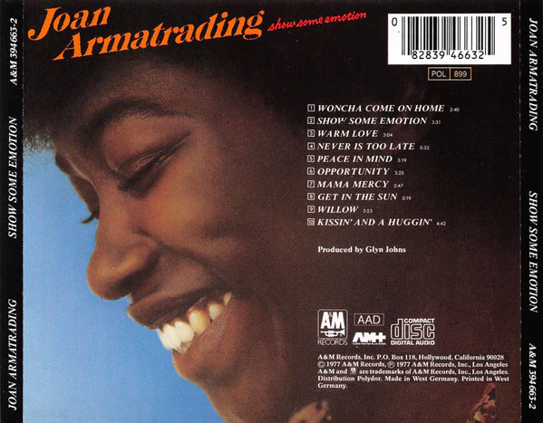 Joan Armatrading - Show Some Emotion (CD, Album, RE) - Image 2
