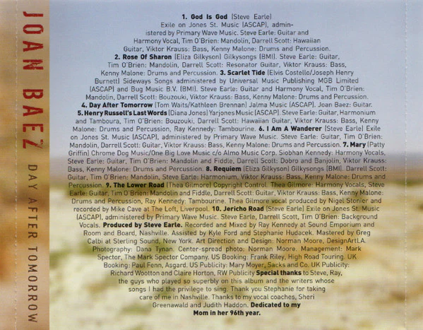 Joan Baez - Day After Tomorrow (CD, Album) - Image 5