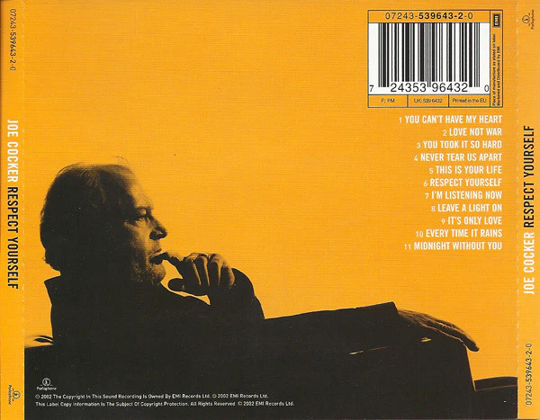 Joe Cocker - Respect Yourself (CD, Album) - Image 2