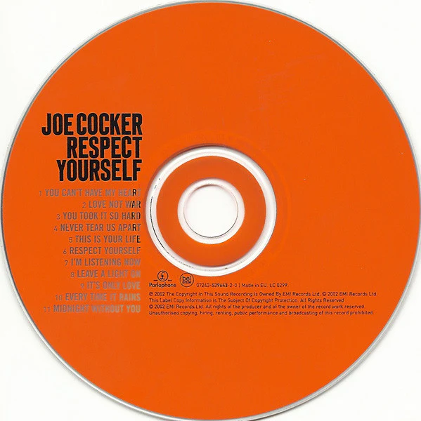 Joe Cocker - Respect Yourself (CD, Album) - Image 3