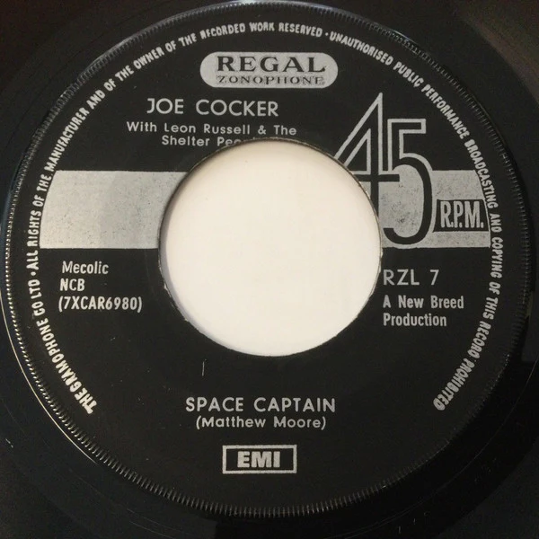 Joe Cocker with Leon Russell & The Shelter People - The Letter  (7", Single) - Image 2