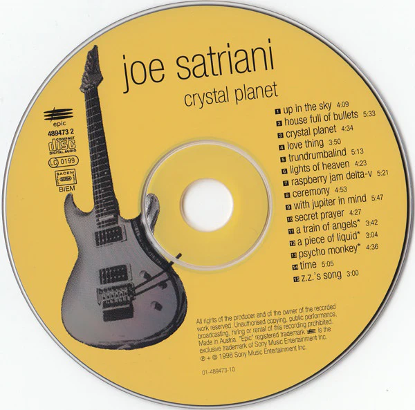 Joe Satriani - Crystal Planet (CD, Album) - Image 3