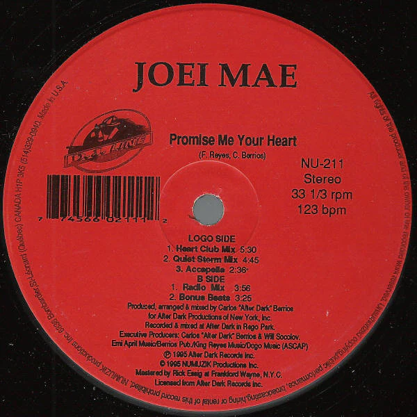Joei Mae - Promise Me Your Heart (12", Maxi)