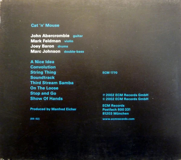 John Abercrombie - Cat 'N' Mouse (CD, Album) - Image 2
