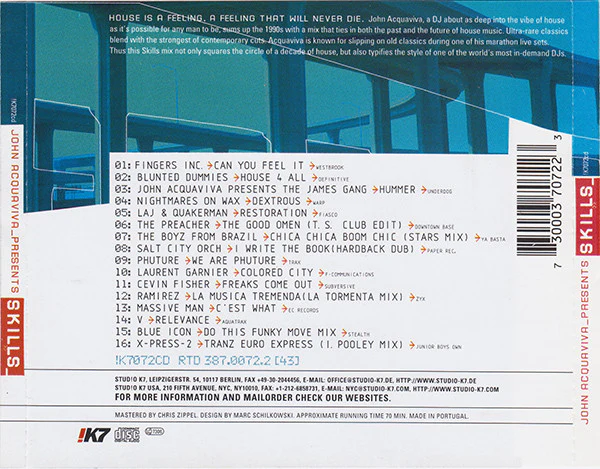 John Acquaviva - Skills (CD, Mixed) - Image 2