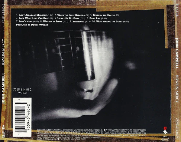 John Campbell - Howlin' Mercy (CD, Album) - Image 2